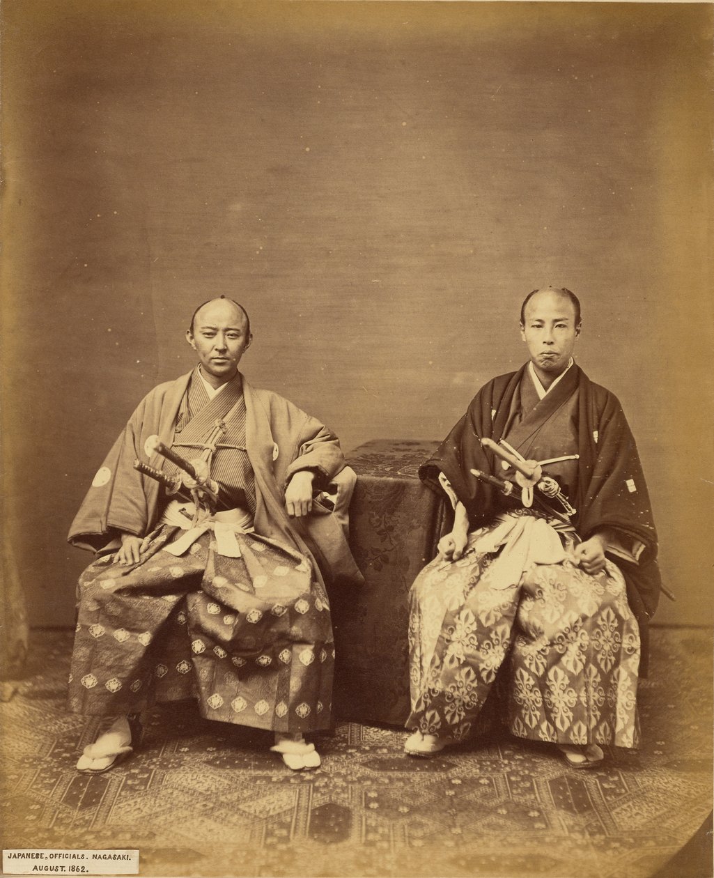 [Japanse functionarissen, Nagasaki] door Felice Beato