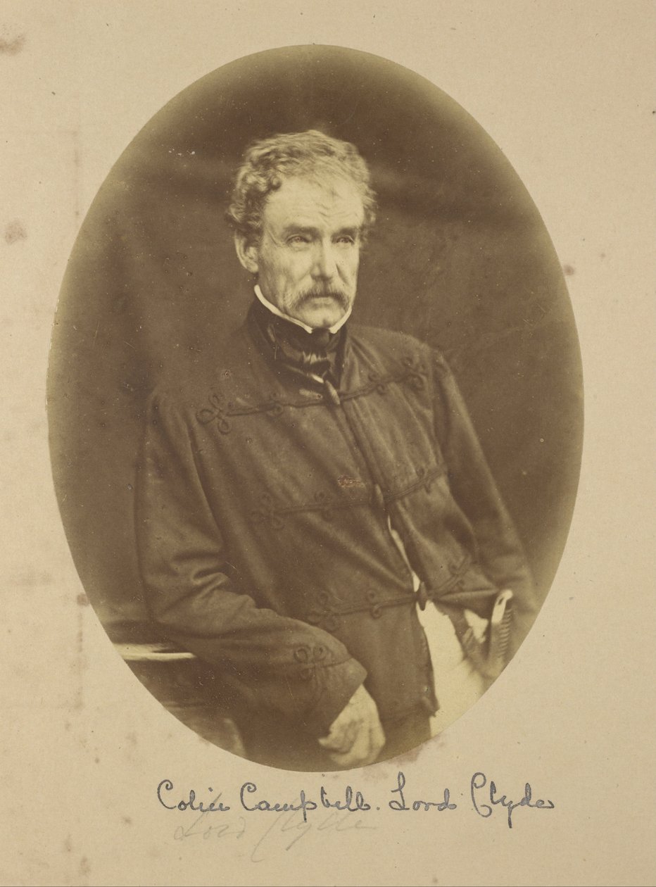 Portret van Sir Colin Campbell Lord Clyde, Opperbevelhebber in India door Felice Beato