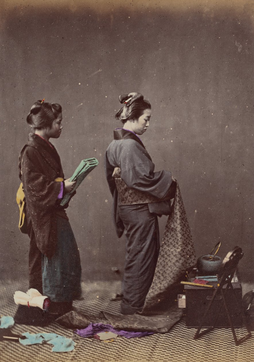 De obi of gordel omdoen door Felice Beato