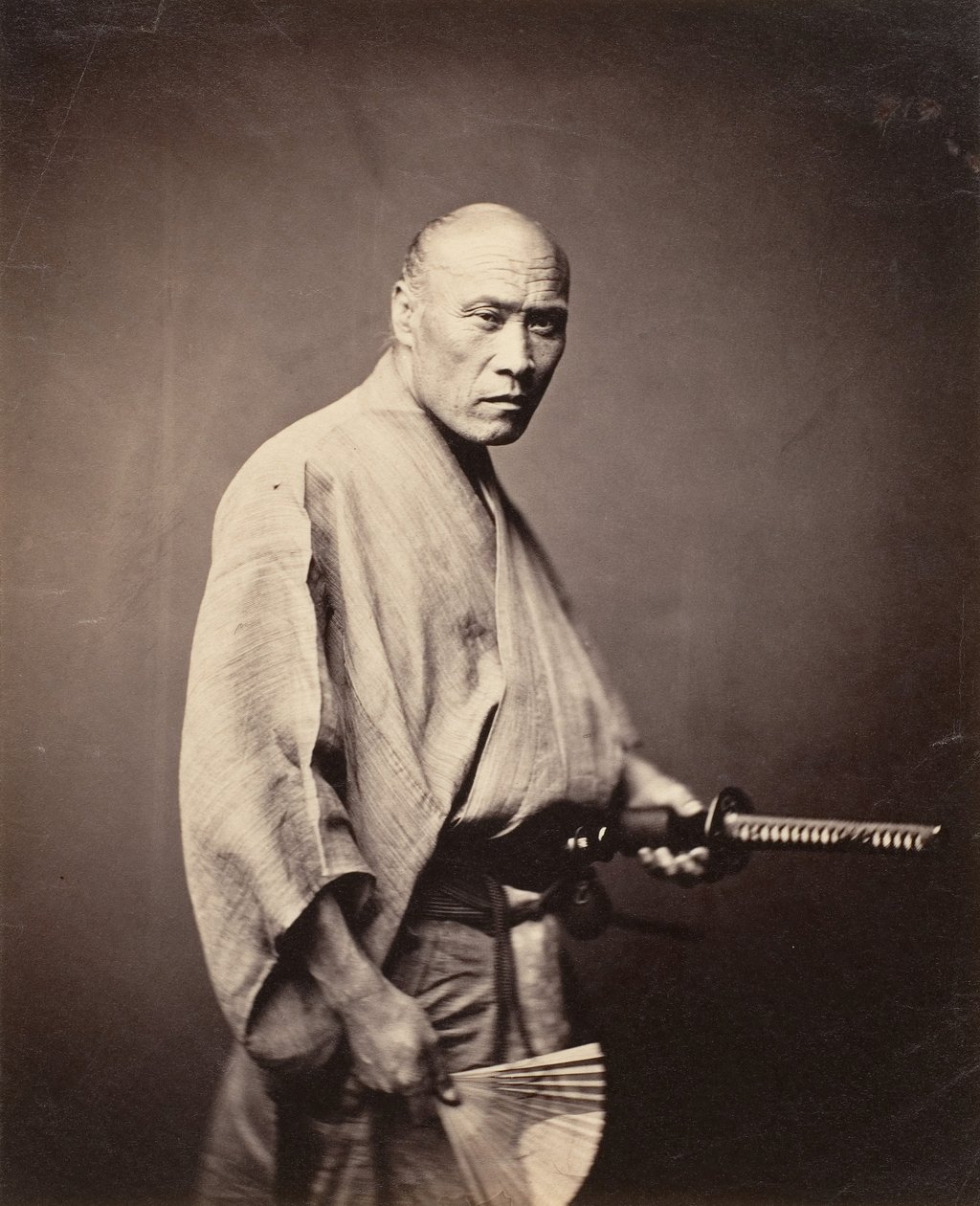 Samurai, Yokohama, 1864-1865 door Felice Beato
