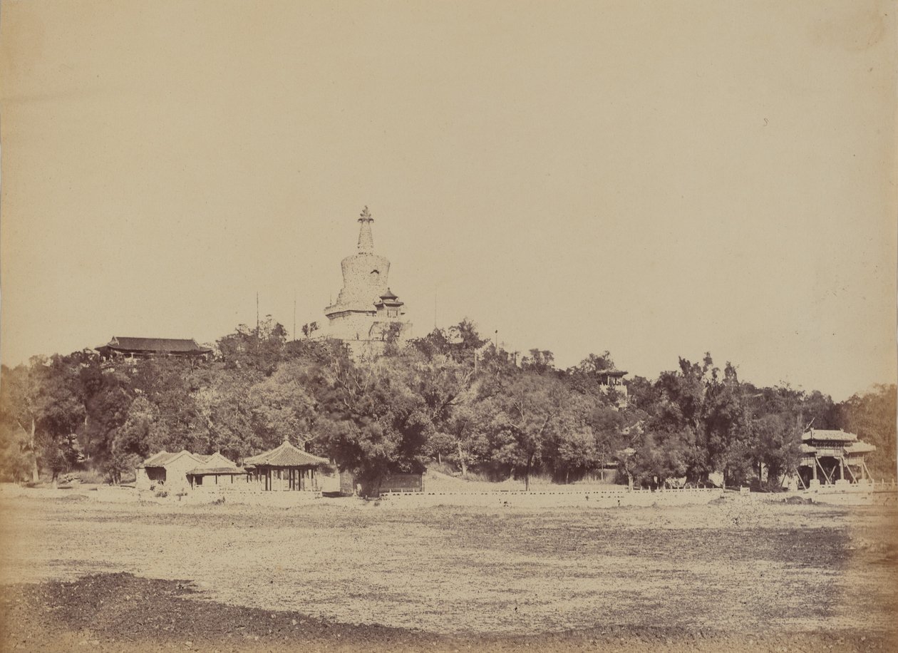 De Grote Pagode in het Keizerlijk Winterpaleis, Peking, 29 oktober 1860, 1860 door Felice Beato