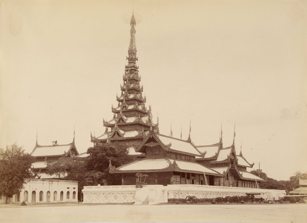 Het Paleis Mandalay (Centrum van het Universum) door Felice Beato