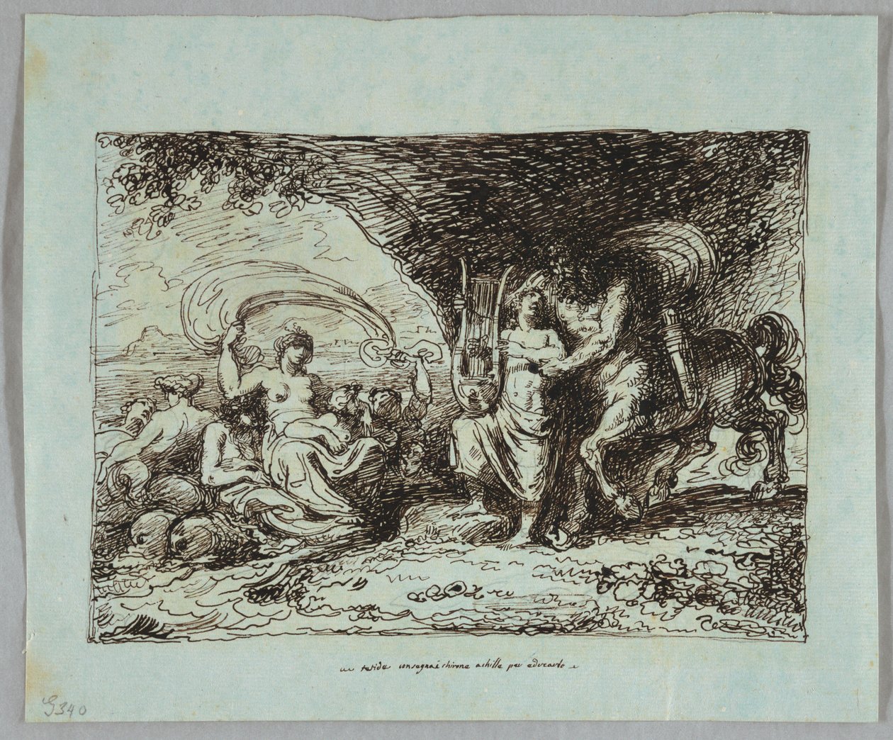 Achilles Geleerd door Centaur Chiron Hoe de Lier te Bespelen door Felice Giani