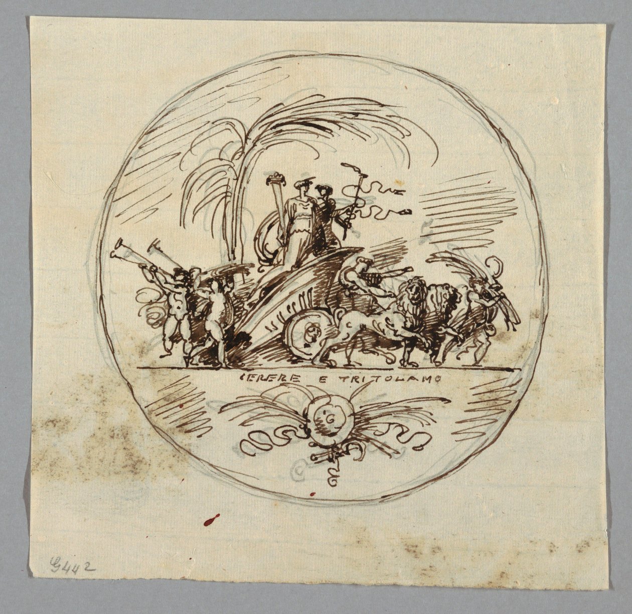 Ceres en Triptolemus door Felice Giani