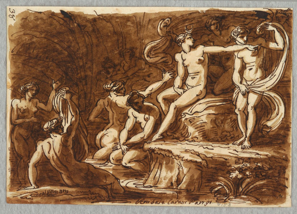 Diana en Callisto door Felice Giani