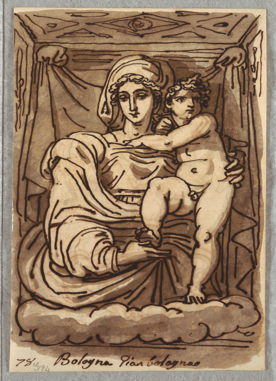 Madonna en kind door Felice Giani