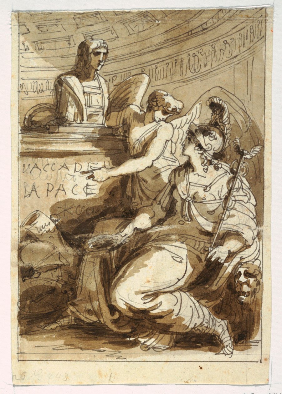 Monument voor een Accademia della Pace door Felice Giani