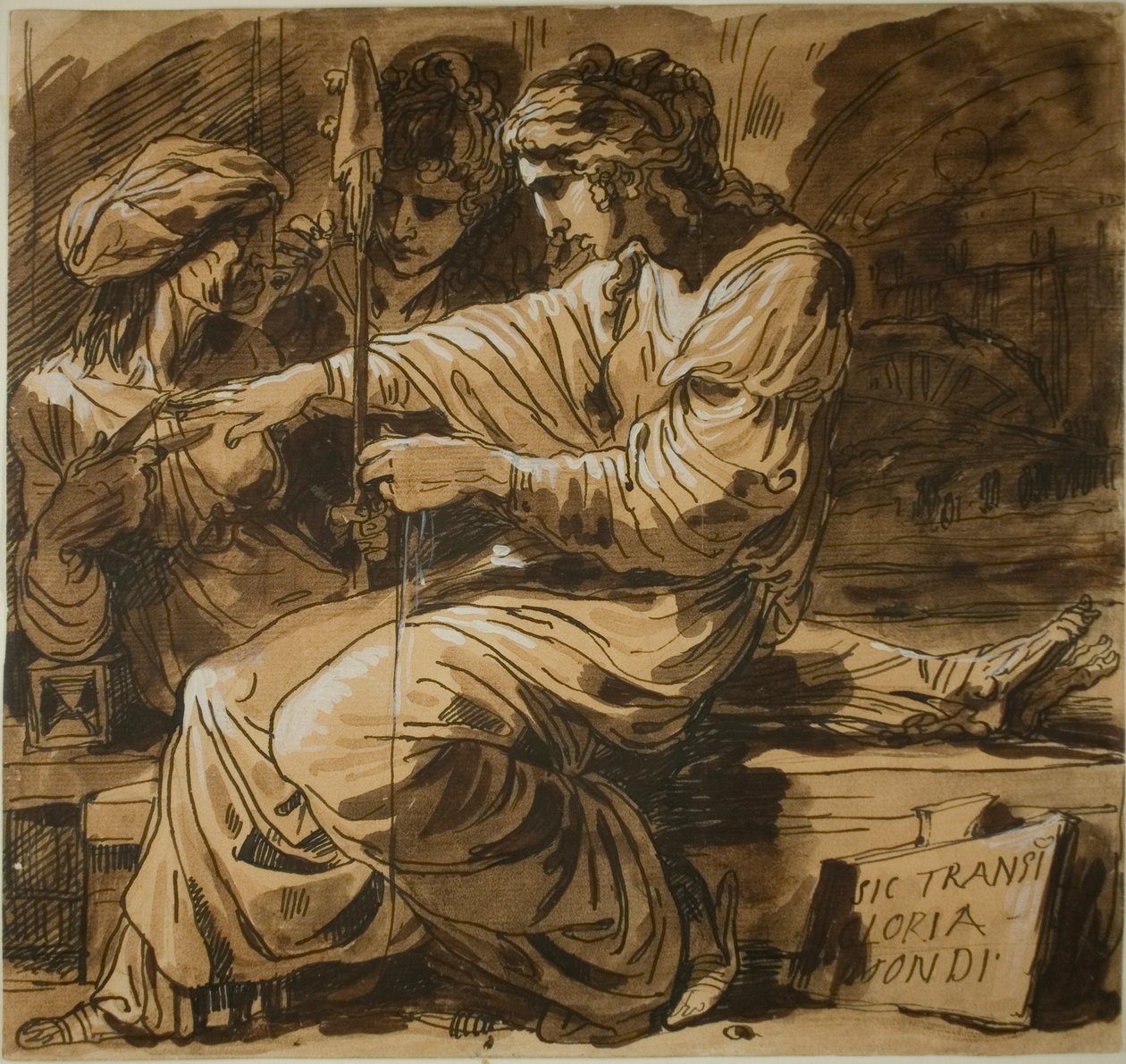 De Drie Schikgodinnen door Felice Giani