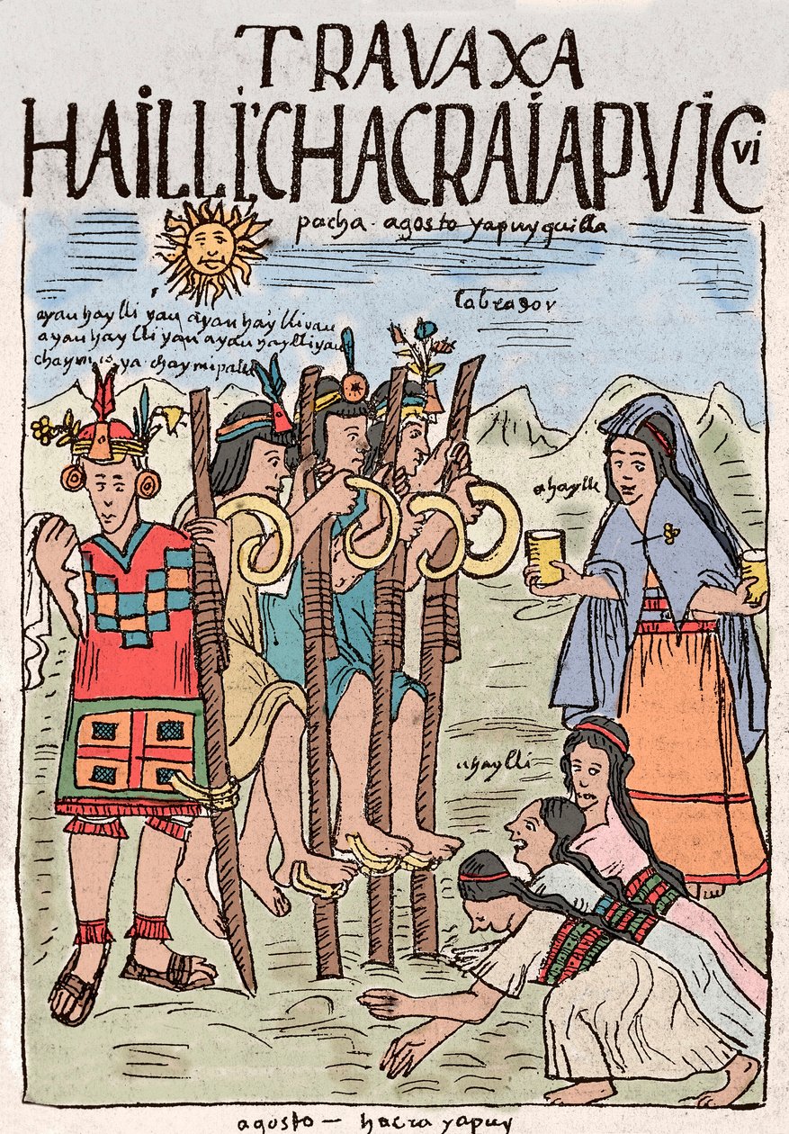 Inca-rijk: het begin van het veldwerk in augustus, de gelegenheid van ...