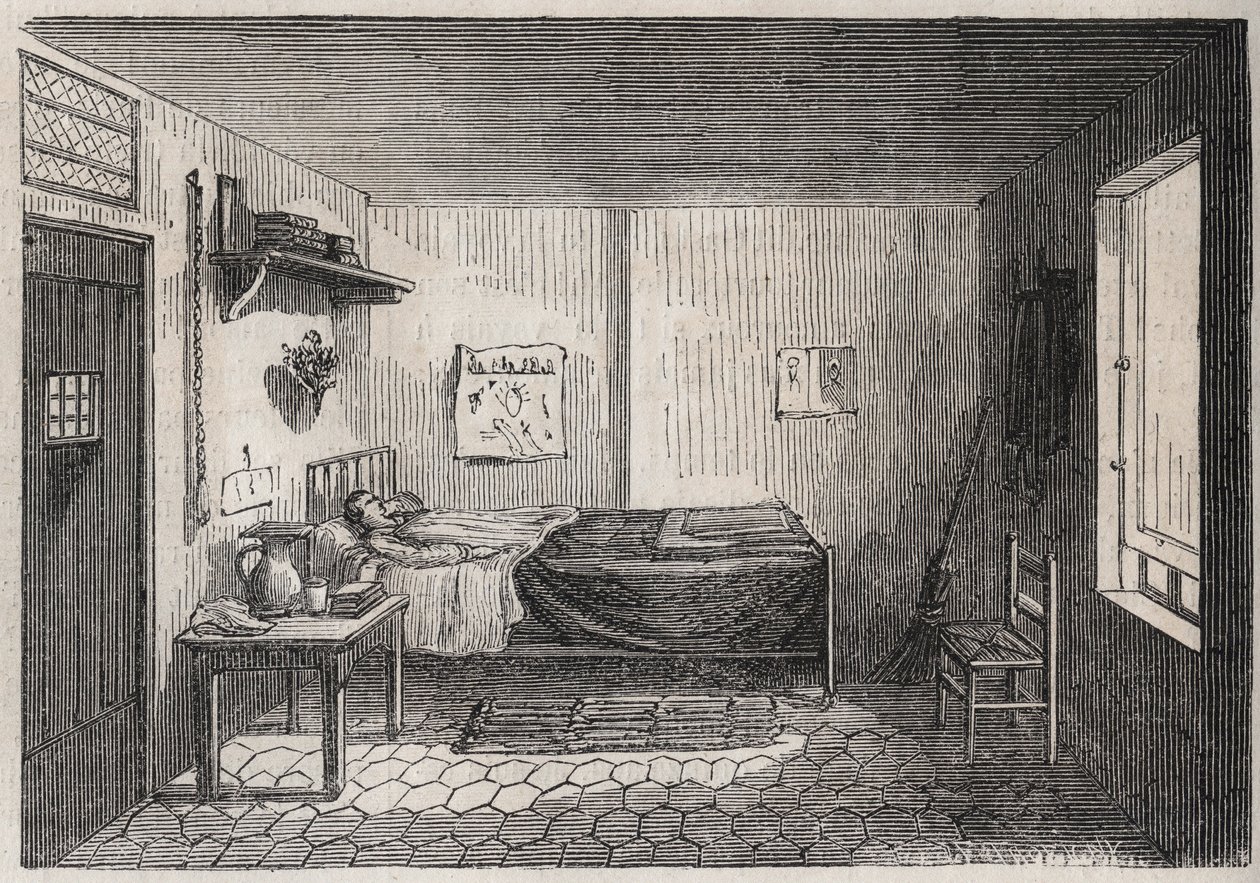 Parijs - Gevangenis de la Petite Roquette (gevangenis voor vrouwen en adolescenten) door Felix (after) Thorigny