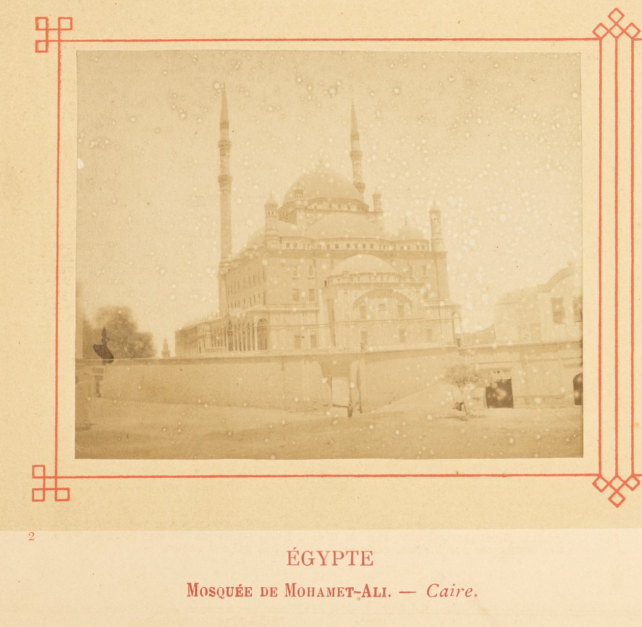 Moskee van Mohammed Ali, Caïro door Félix Bonfils