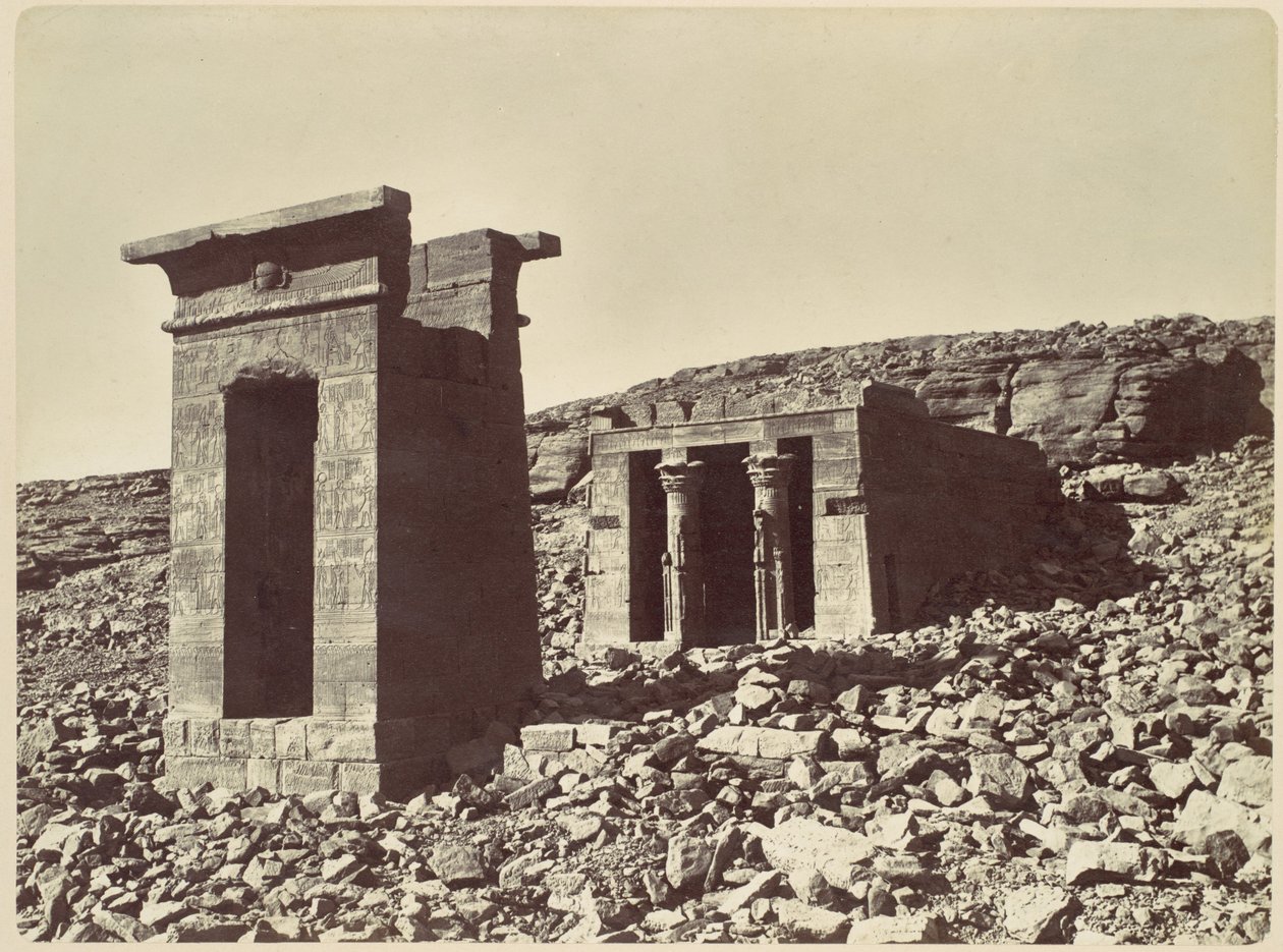 Tempel van Andour door Félix Bonfils