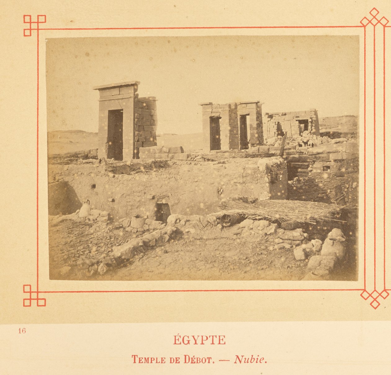 Tempel van Debod - Nubië door Félix Bonfils
