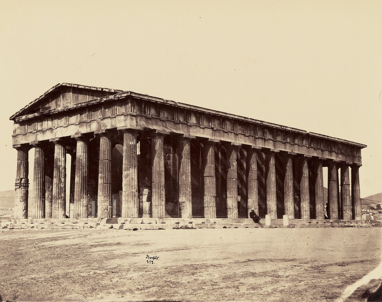 Tempel van Theseus – Athene. [Hephaistion] door Félix Bonfils
