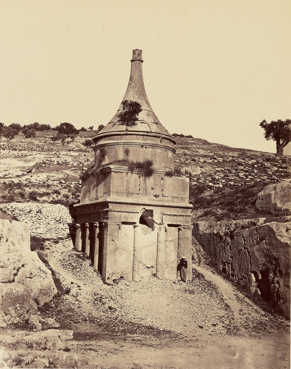 Graf van Absalom - Jeruzalem door Félix Bonfils
