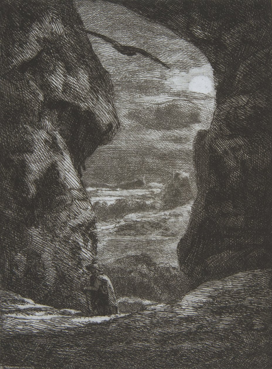 Afscheid van de Karpaten, 1857 door Felix Bracquemond
