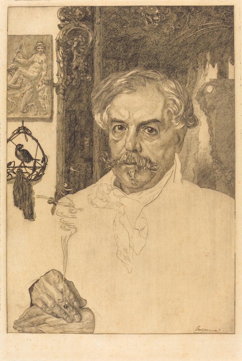 Edmond de Goncourt door Felix Bracquemond