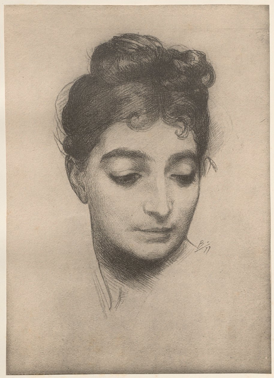 Portret, 1899 door Felix Bracquemond