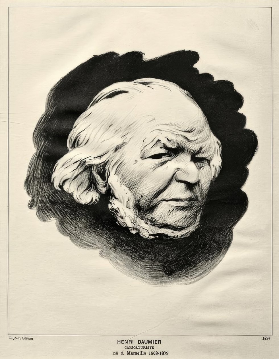 Portret van Honoré Daumier door Felix Edouard Vallotton