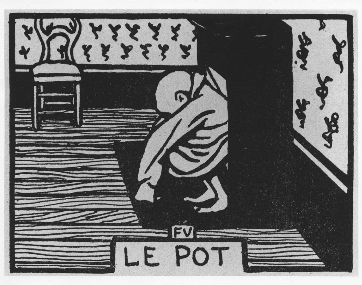 Wortel Poil: le pot, Jules Renard, illustratie door Felix Vallotton, ed. Flammarion. door Felix Edouard Vallotton