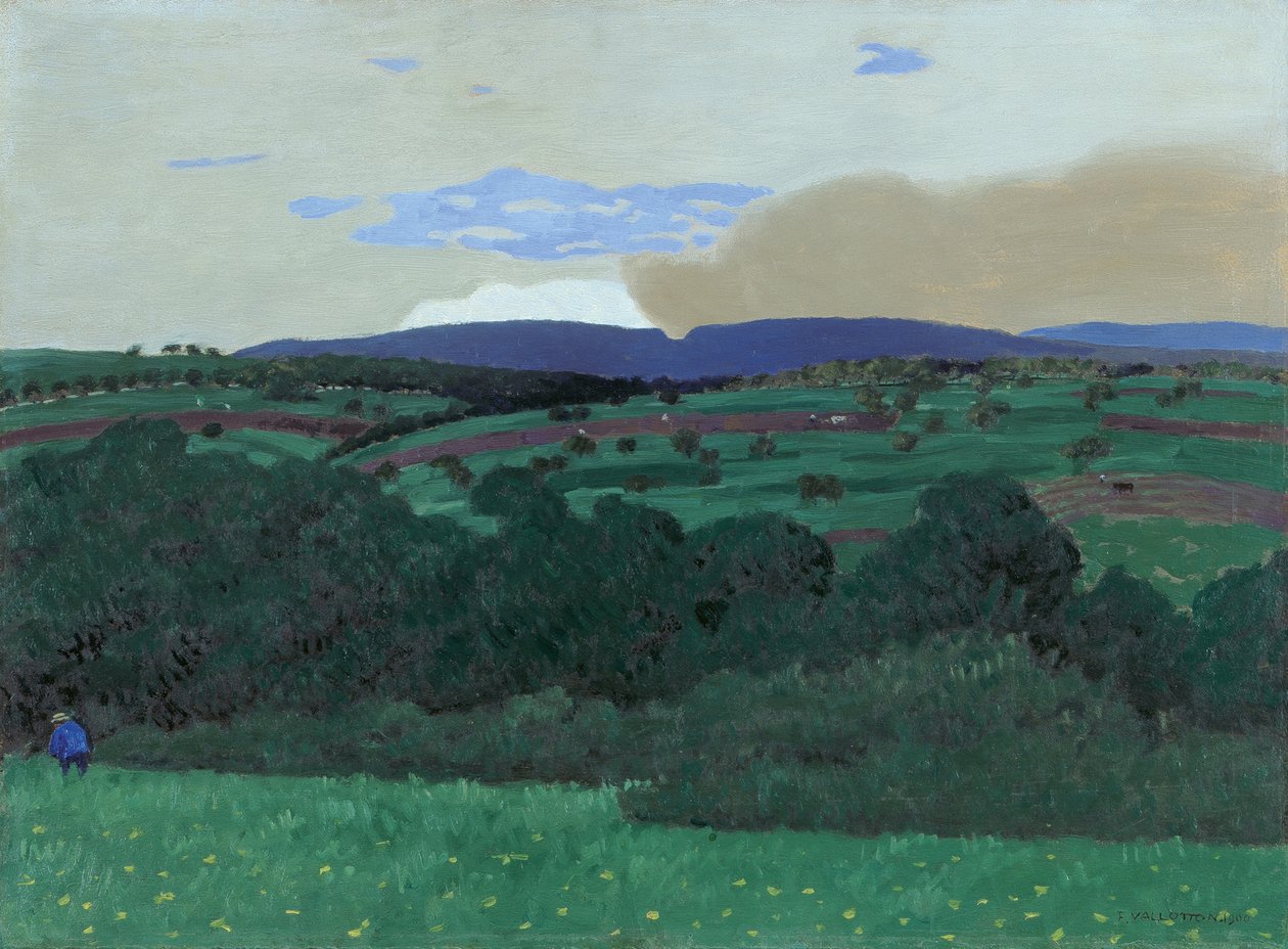 Omgeving van Lausanne door Felix Edouard Vallotton