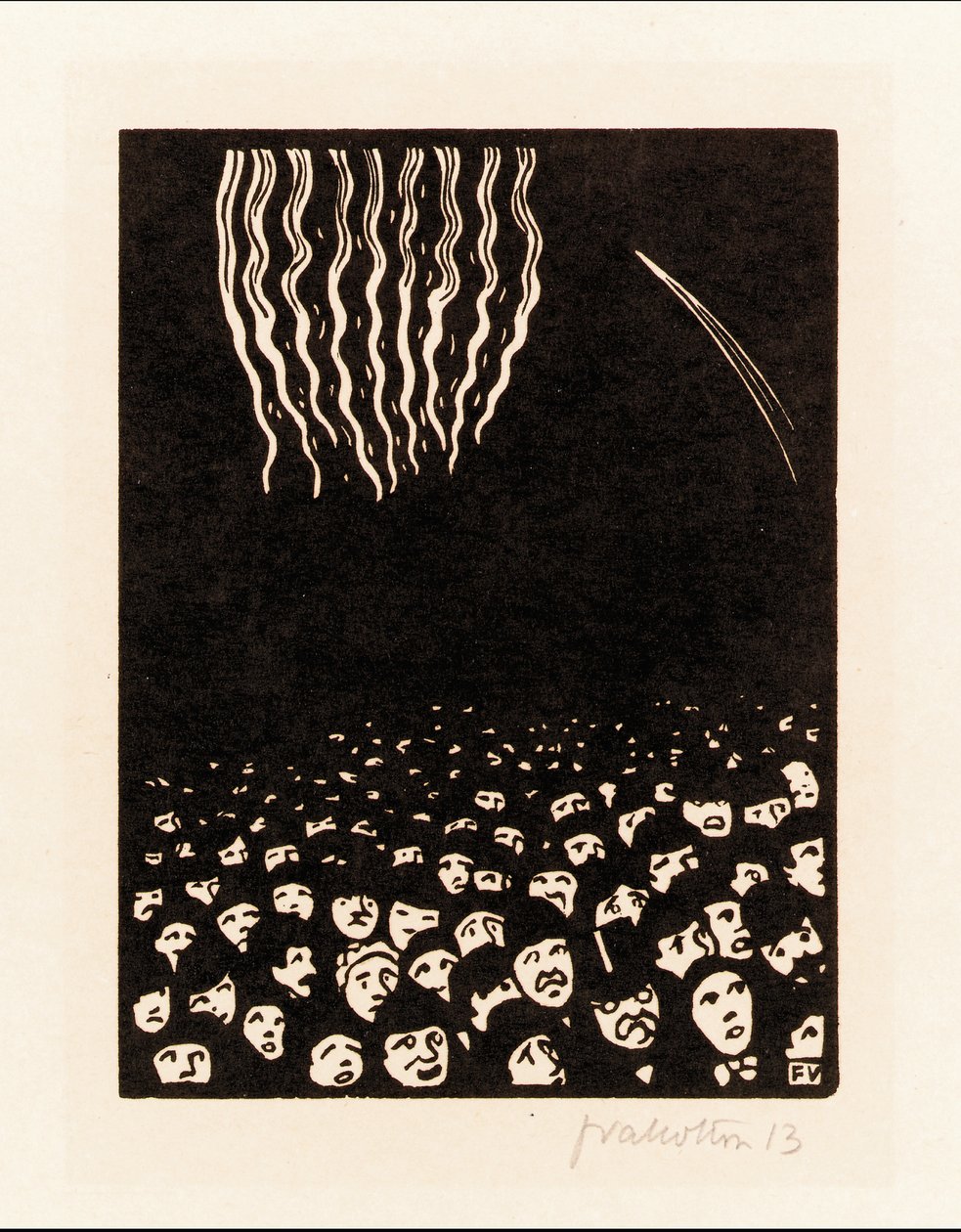 Vuurwerk door Felix Edouard Vallotton