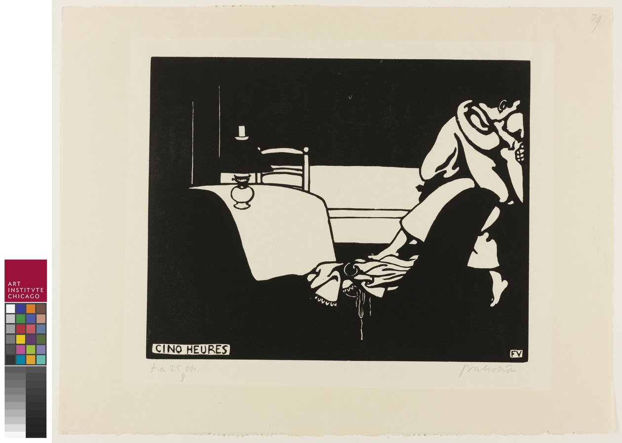 Vijf Uur, plaat zeven uit Intimacies, 1898 door Felix Edouard Vallotton