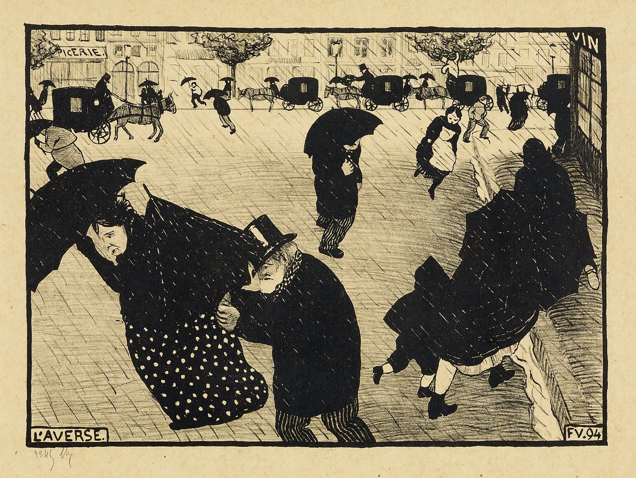 Parijs Intens, 1893-94 door Felix Edouard Vallotton