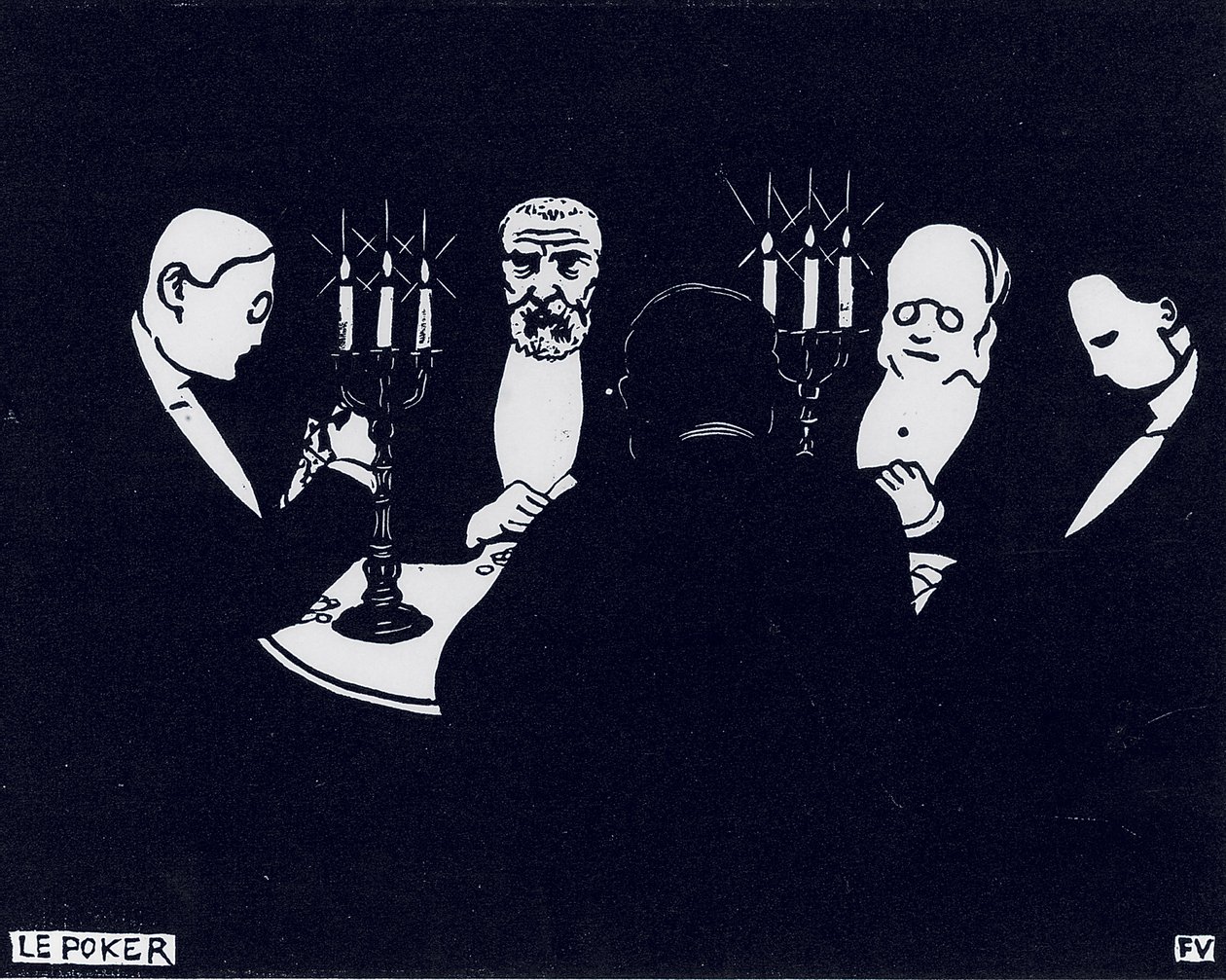 Poker door Felix Edouard Vallotton