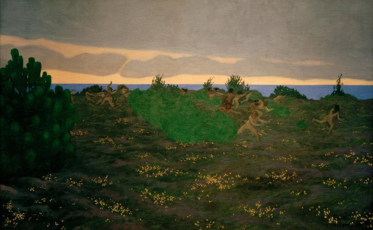Antieke avond door Felix Edouard Vallotton