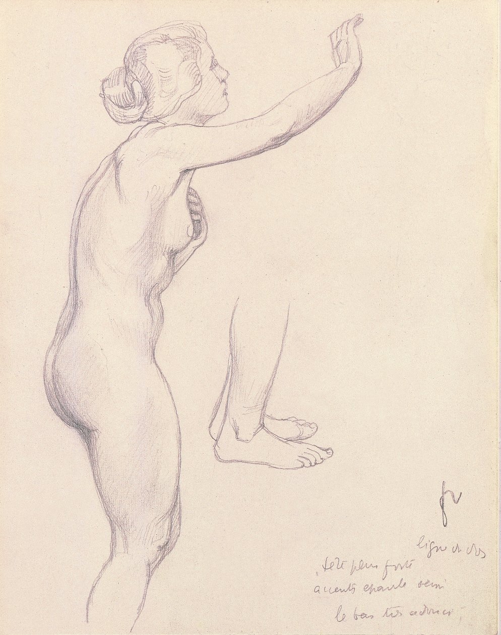 Studie voor Perseus en Andromeda, 1918 door Felix Edouard Vallotton