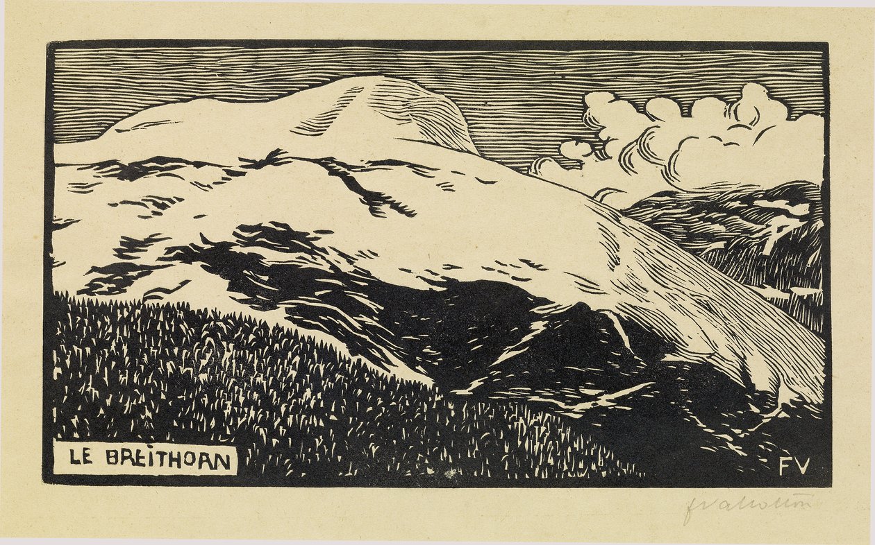 De Breithorn, 1892 door Felix Edouard Vallotton