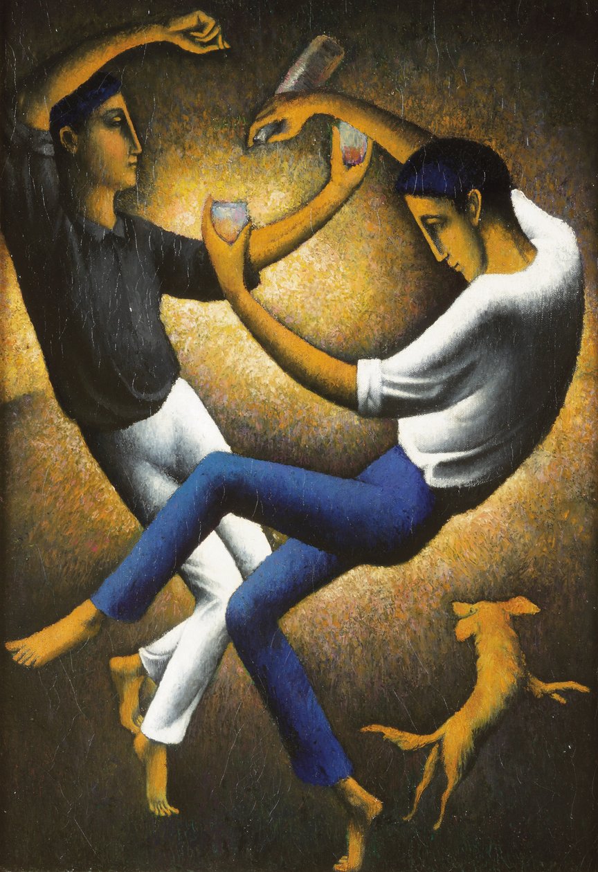 Les Deux Basques, c.1912 door Felix Elie Tobeen