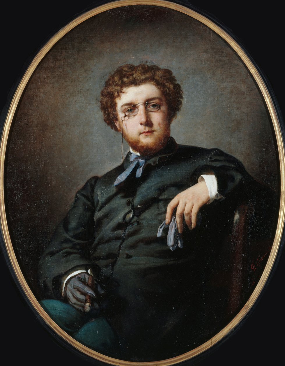 Portret van de componist Georges Bizet 1838-1875, ca. 1865 door Felix Henri Giacomotti