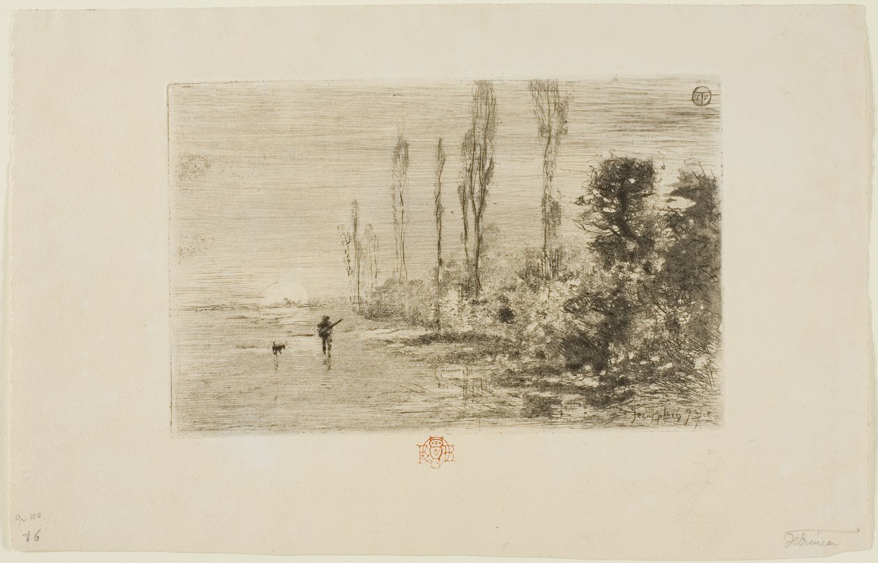 Herfstochtend door Felix Hilaire Buhot