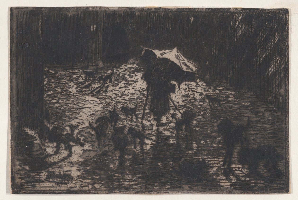 De Nachtelijke Zwervers door Felix Hilaire Buhot