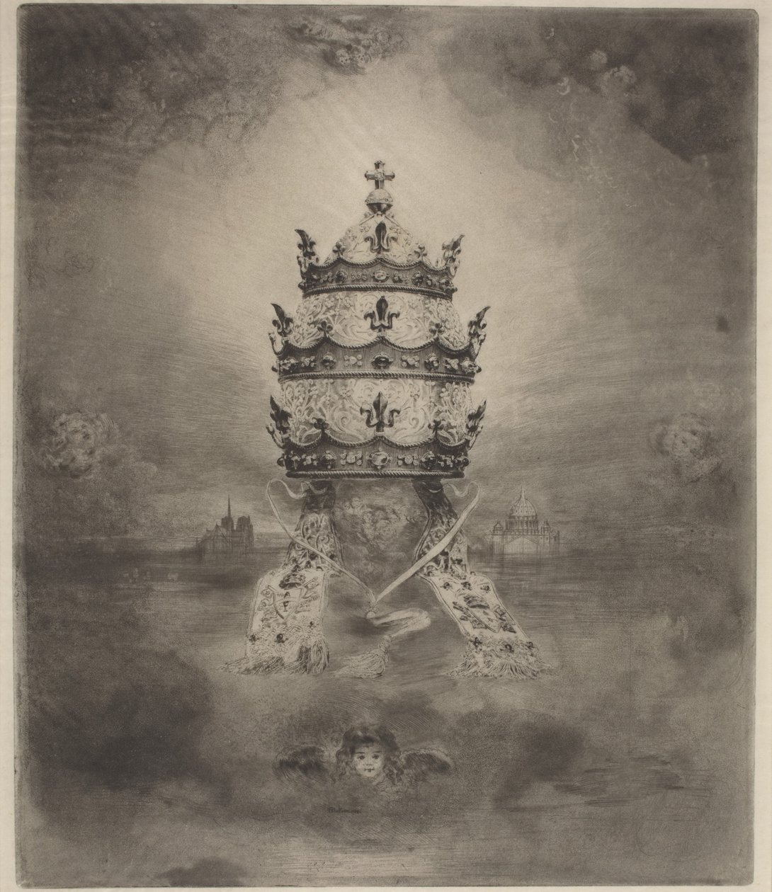 De Tiara door Felix Hilaire Buhot