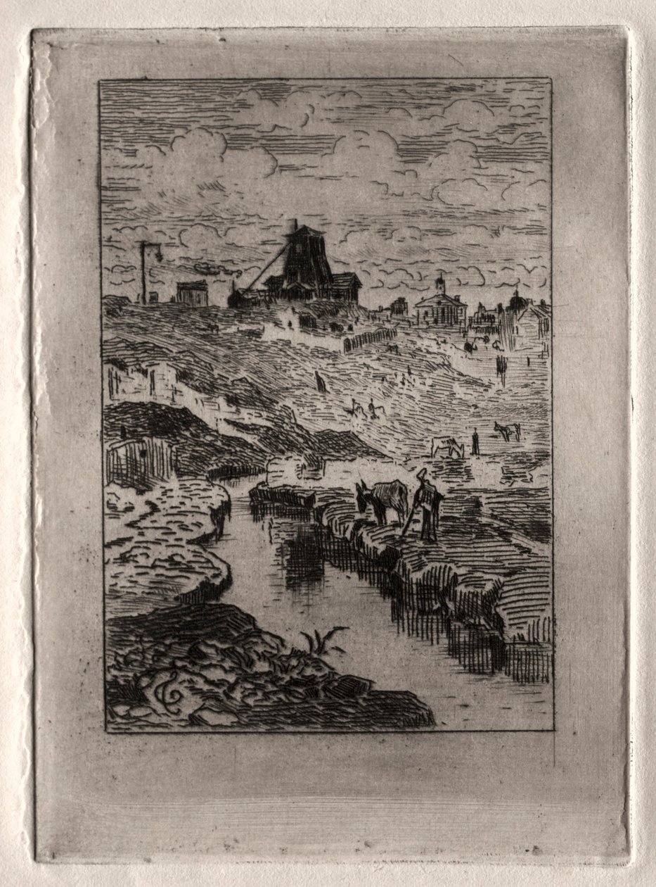 De put op de heuvel van Cailles door Felix Hilaire Buhot