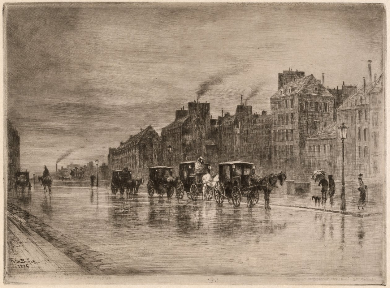 Een Winterochtend op de Quai de l