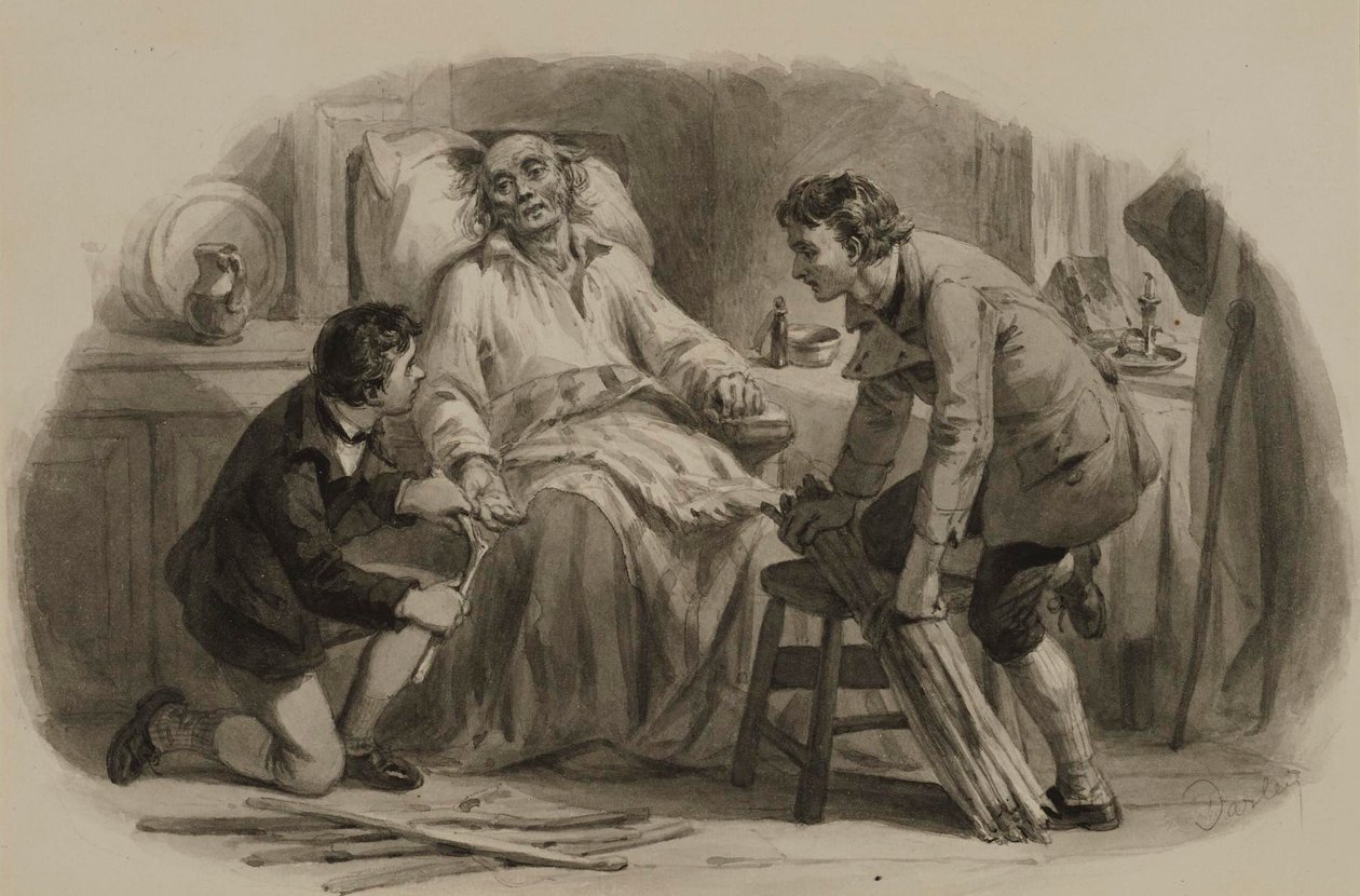 Parabel van de stokken door Felix Octavius Carr Darley