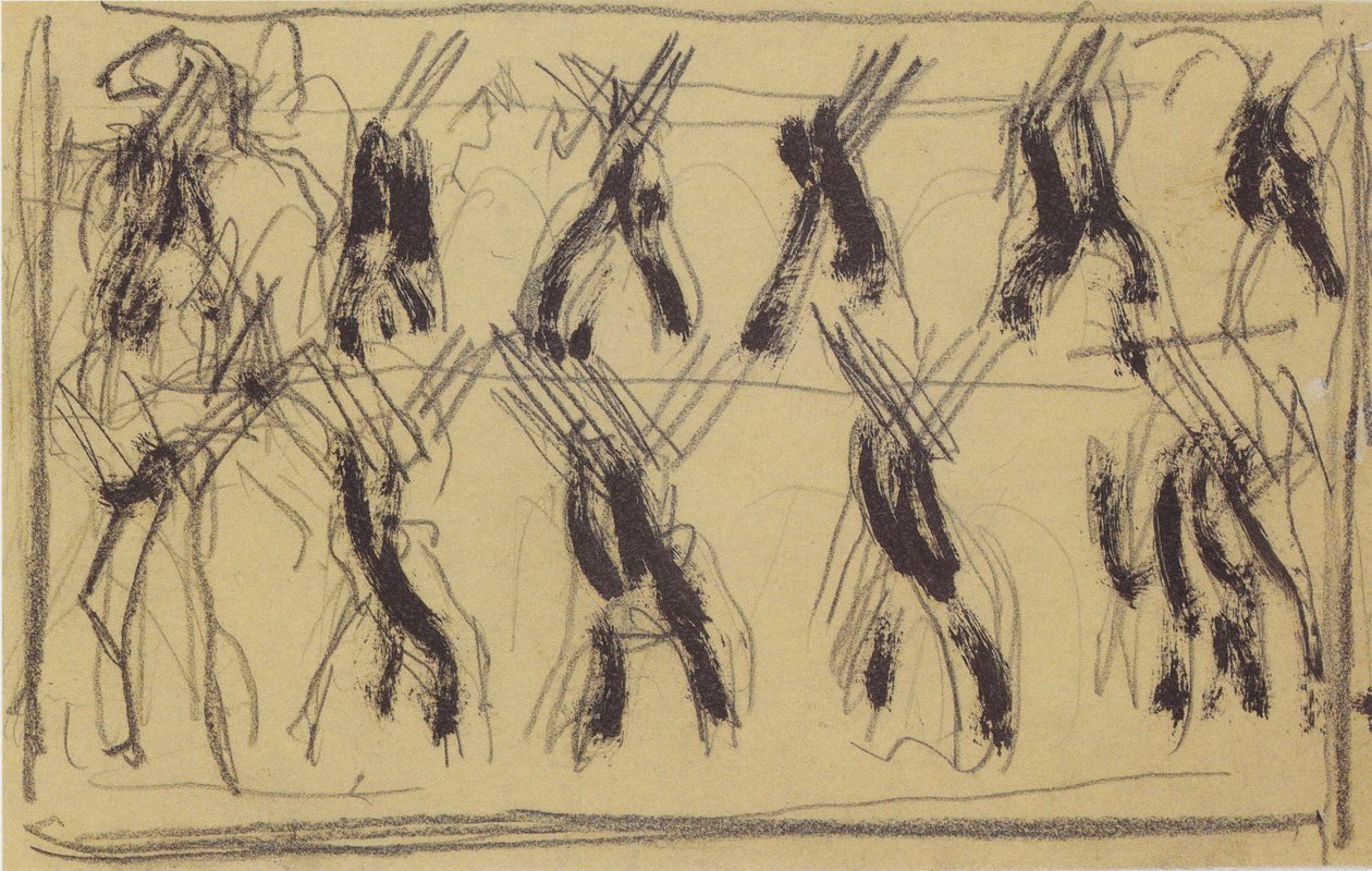 Vertrekkende soldaten door Ferdinand Hodler
