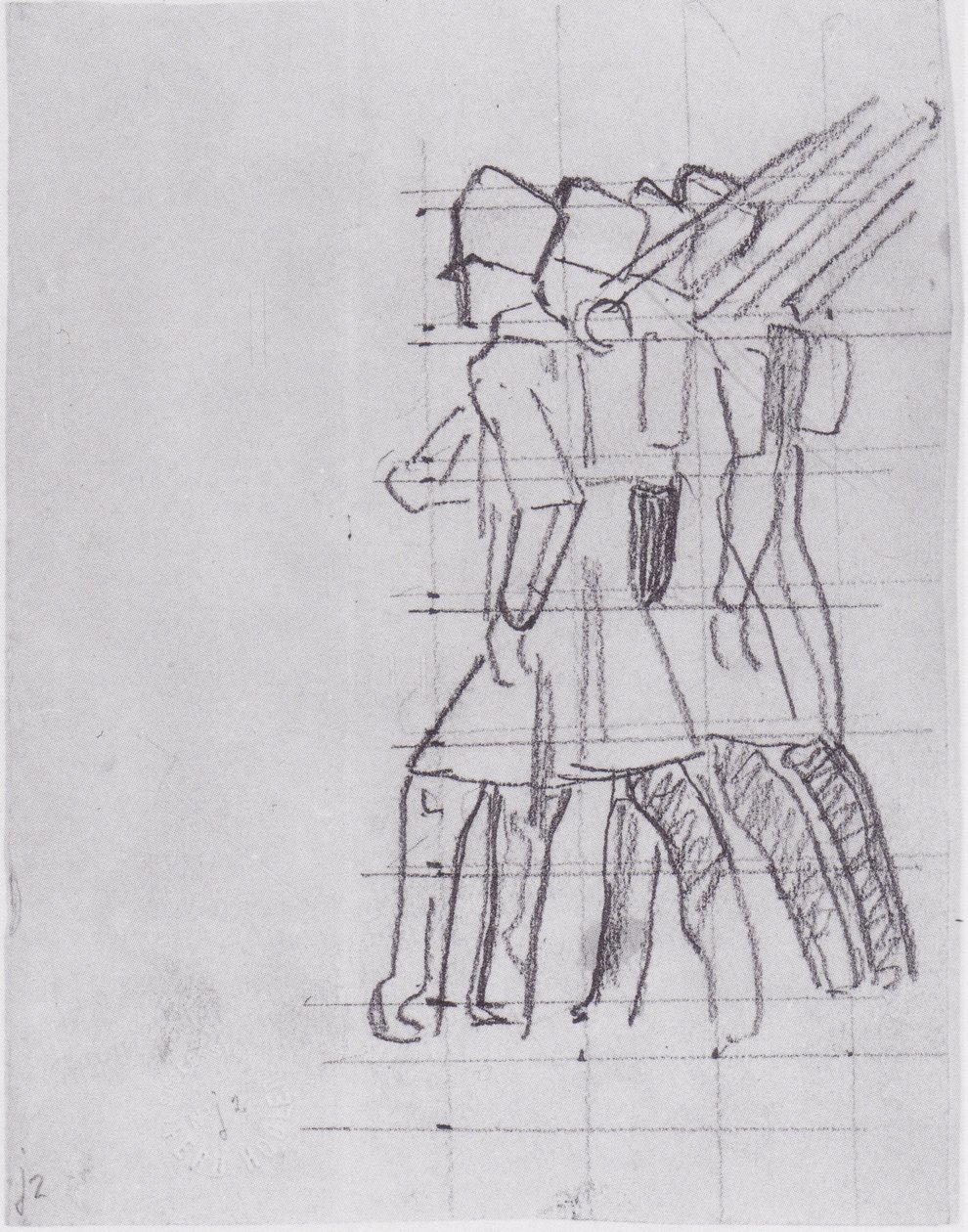 Vertrekkende soldaten 3 door Ferdinand Hodler