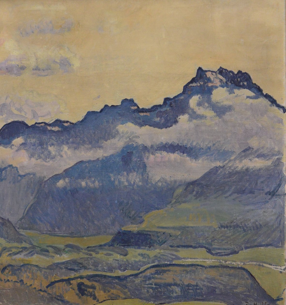 Dents-du-Midi door Ferdinand Hodler