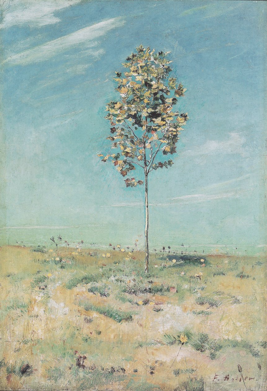 De kleine plataan door Ferdinand Hodler