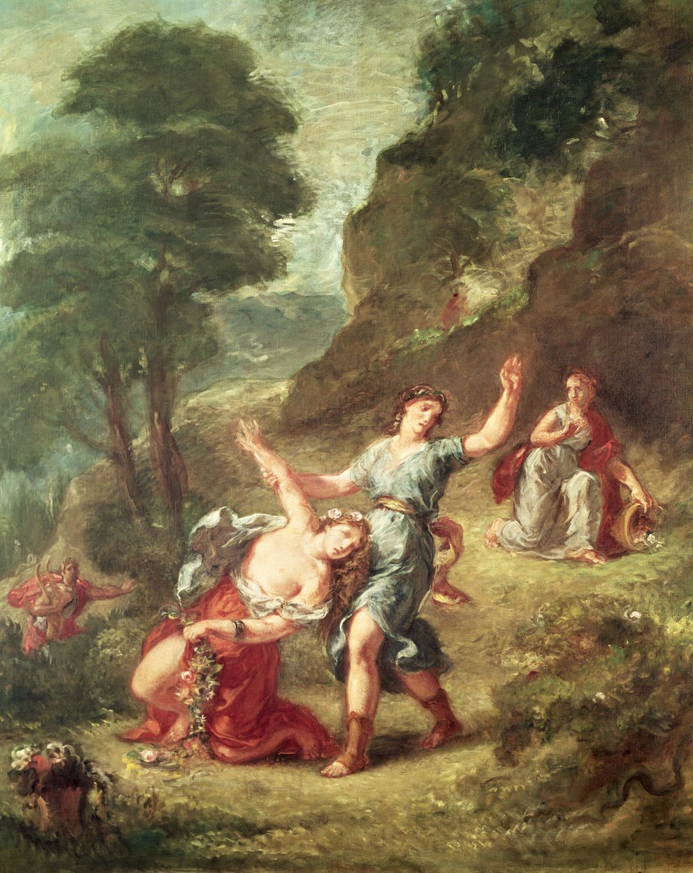 Orpheus en Eurydice, Lente uit een serie van de Vier Seizoenen, 1862 door Ferdinand Victor Eugene Delacroix