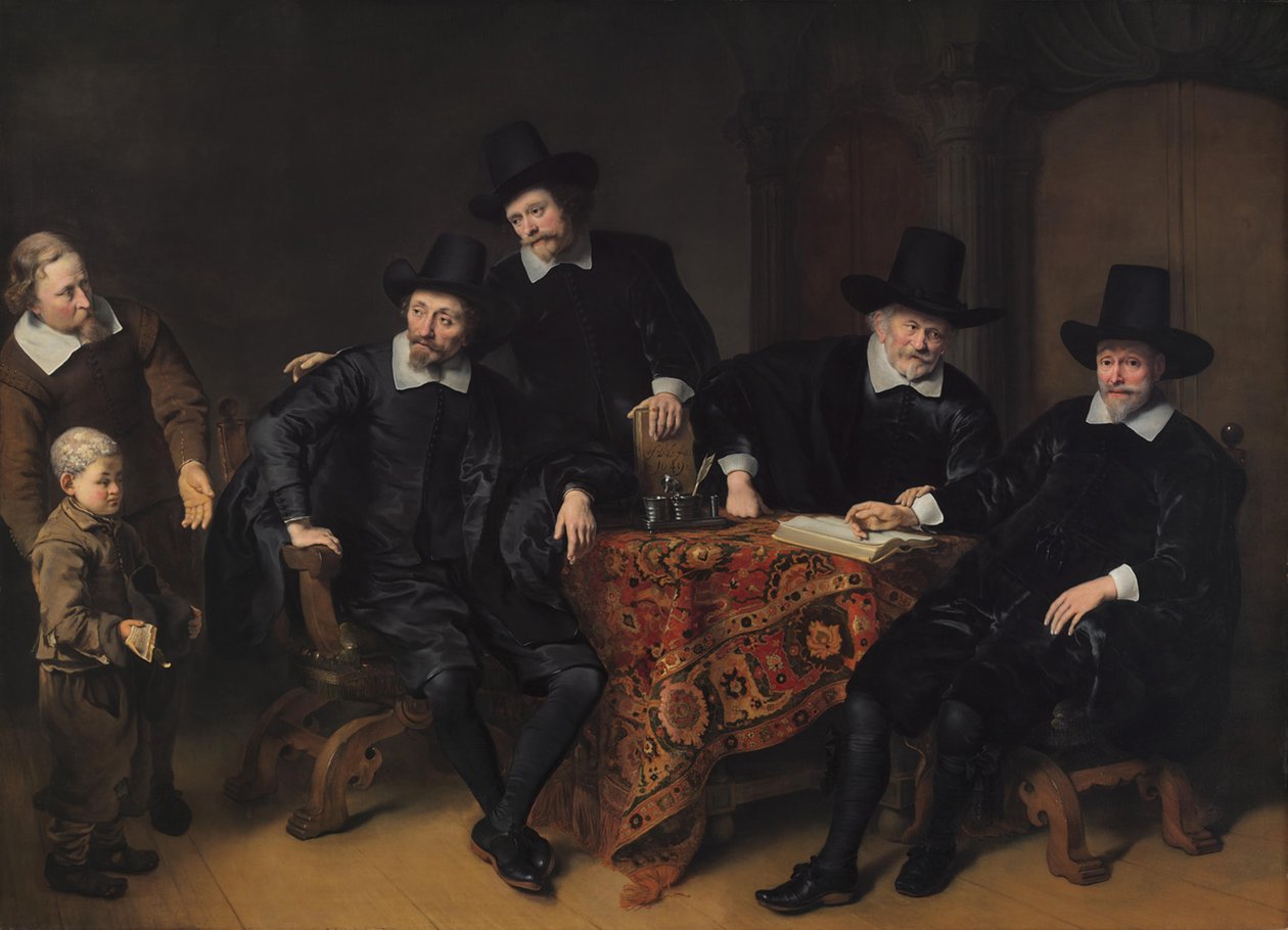 De regenten van het Leprozenhuis door Ferdinand Bol