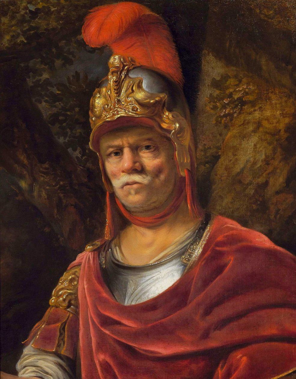 Man in a golden helmet (Mars) door Ferdinand Bol