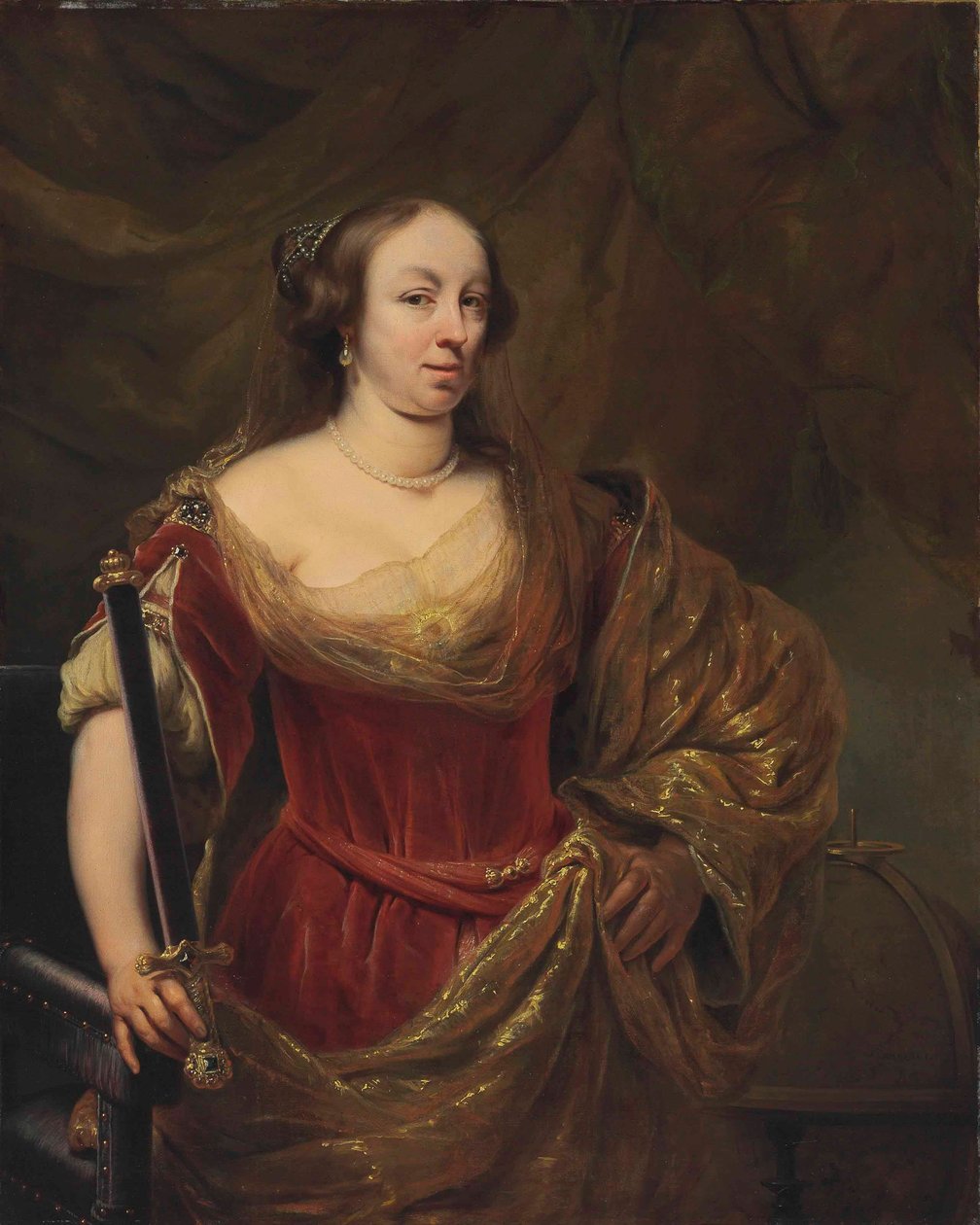 Polish: Portret królowej Ludwiki Marii Gonzagi de Nevers Portrait of Marie Louise Gonzaga de Nevers door Ferdinand Bol