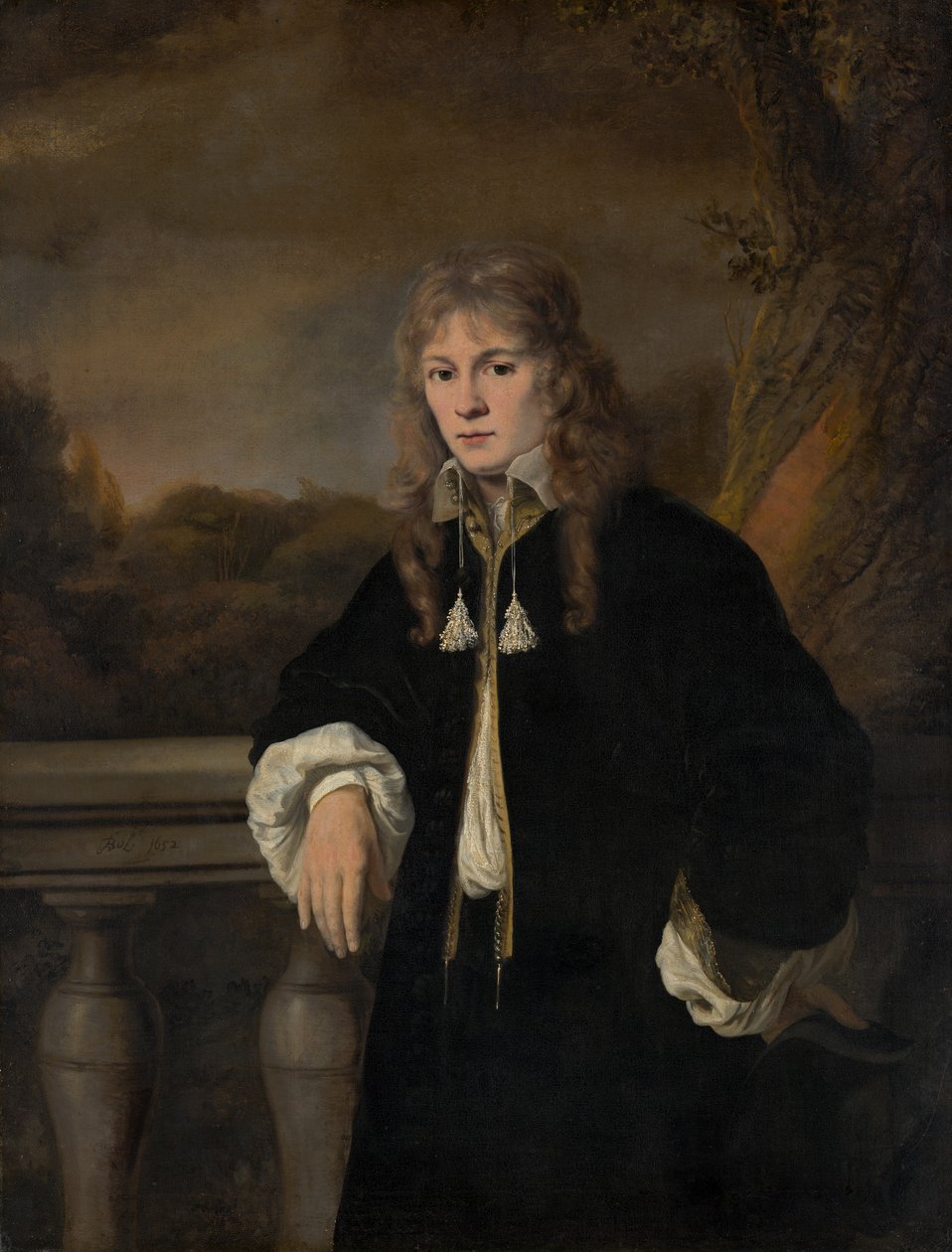 Portret van een jonge man, vermoedelijk Louis Trip Jr. (1638-1655) door Ferdinand Bol