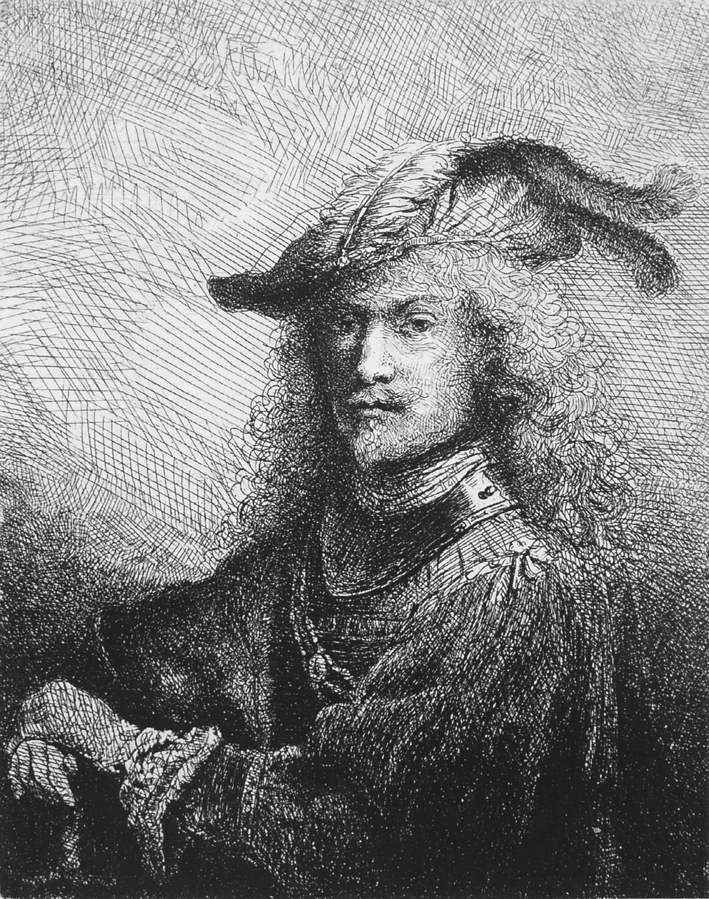 Zelfportret, bekend als de Jonge Krijger door Ferdinand Bol